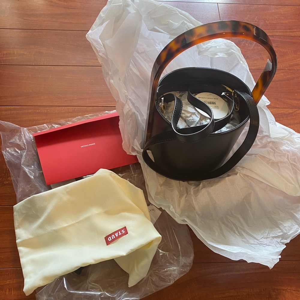 STAUD Tortoise Bissett Bag | Black NWT